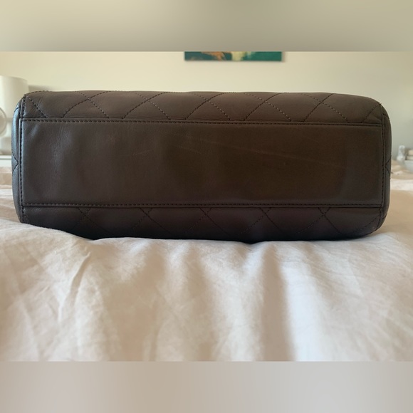 1999 Brown Chanel Calfskin Quilted Leather Vintage Classic Shoulder Bag - Picture 4 of 13